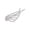 Right Wing Silver, variant on Full Rhinestone Angel Wing Hair Clips Korean Elegant Side Bang Hair Barrettes for Women