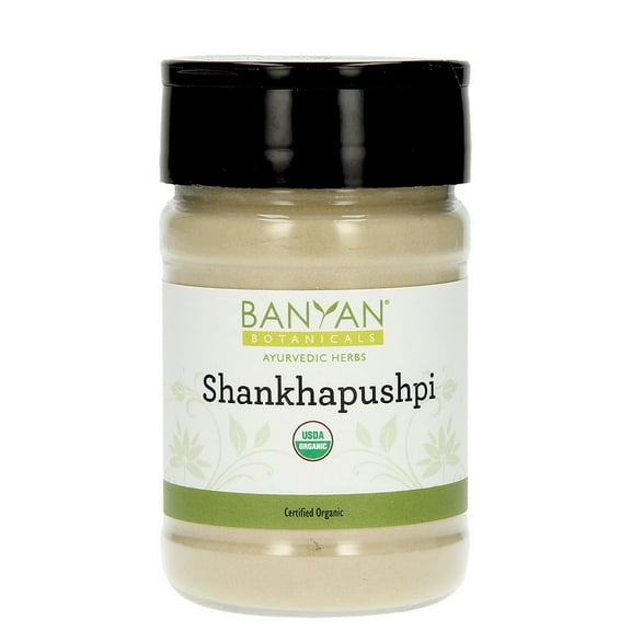 Banyan Botanicals Organic Shankhapushpi Powder – Convolvulus prostratus – for Promoting Brain Support, Calmness & More* – Spice Jar – Non-GMO Sustainably Sourced Vegan