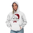 thumbnail image 5 of Cute Santa Kitty Merry Christmas Hoodie Sweatshirt Women Men Brisco Brands X, 5 of 6
