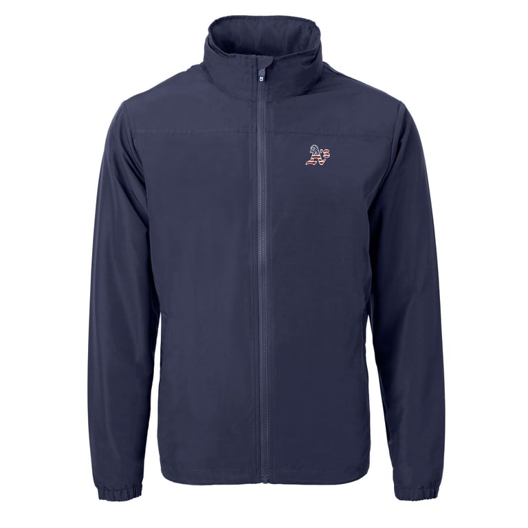 Men's Cutter & Buck Navy Athletics Americana Logo Charter Eco Knit
