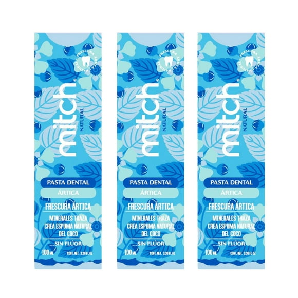 Pasta Dental Mitch Premium 3 Pack Frescura Ártica 100ml