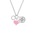 thumbnail image 2 of Delight Jewelry Silvertone Believe in Yourself Infinity Ring - Light Pink Heart Nurse Strong Zoe Necklace, 2 of 4