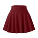 thumbnail image 4 of Minifalda plisada antirreflejos para mujer: color liso, cintura elástica, falda corta informal para verano, tallas M-XXXL, 4 of 5