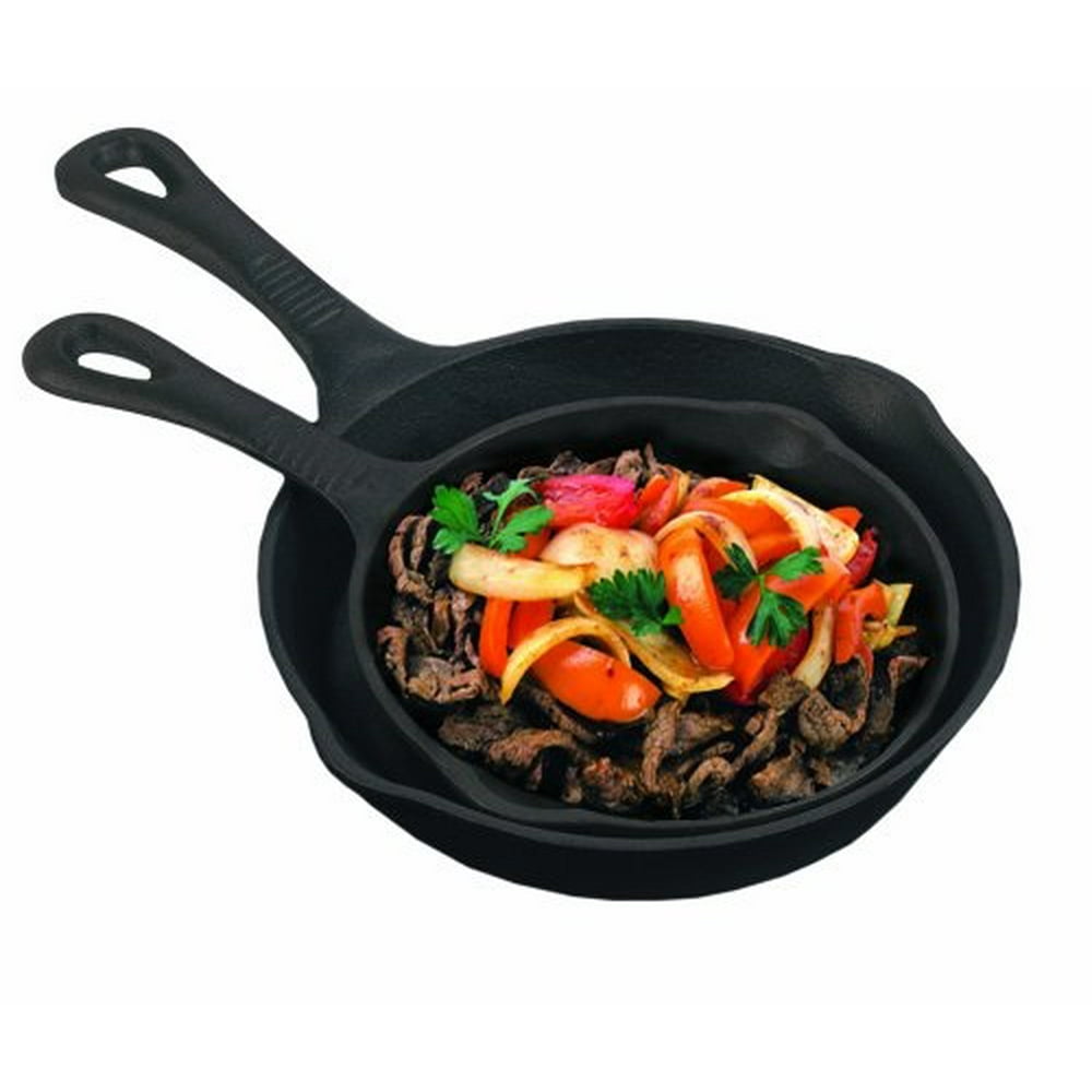 Heuck PreSeasoned Cast Iron Cookware 2Piece Skillet Set