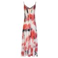 thumbnail image 5 of Usmixi Womens Dresses Plus Size Swing Spaghetti Strap Beach Camisole Sun Dresses Sleeveless V-Neck Tie-Dye Maxi Summer Dress Red XXXL Up to 65% off, 5 of 7