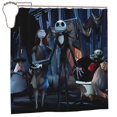 thumbnail image 1 of Goofa The Nightmare Before Christmas Pattern Shower Curtain - Fancy Bathroom Shower Curtain Sets - Waterproof Shower Curtain with Hooks with 12 Plastic Hooks 72x72 Inches, 1 of 5