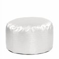 thumbnail image 2 of Howard Elliott Pouf Ottoman With Cover, Luxe Mercury, 2 of 4