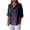 Gray B, variant on Summer Akafmk 3/4 Sleeve Shirts for Women,Summer Womens Button Up Top,New Solid Color V-neck Three Quarter Sleeve Loose Cotton and Linen Top with Decorative Buttons