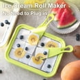thumbnail image 2 of Myfroroll Ice Cream, 2025 New Froroll Ice Cream, Instant Ice Cream Roller Maker, Rolled Ice Cream Maker Tray with 2 Spatulas, Homemade DIY for Gelato,Sorbet,Frozen Yogurt (Pink, 8.8 * 6.9in), 2 of 8