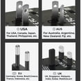 thumbnail image 4 of Universal Travel Adapter, Worldwide Travel Power Adapter, International Travel Plug All in One Power Plug Adapter with USB C Port Fast Wall Charging for European, Italy, US, AU & More 170 Countries, 4 of 7