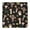Brown Mushroom Leaf, variant on Brown Mushroom Flower Light Pattern Square Fitted Tablecloth with Elastic Edge,Square Table Cover,Washable Elastic Table Cover for Home Kitchen Party Decor 34"x34"