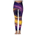 thumbnail image 5 of Tnhcen Women's Galaxy Print High Waisted Yoga Pants with Tummy Control, Butt Lifting Workout Leggings, Soft Milk Silk Fleece Fitness Running Pants for Women S-3XL, 5 of 5