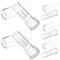 LOLIPPYY Set of 5 Clear Plastic Lip Balm Tubes for Travel Storage, Durable and Lightweight Containers