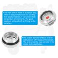 thumbnail image 4 of Uxcell Air Compressor Oil Sight Glass, M33x2 Male Thread Aluminum Alloy Oil Liquid Level Parts with O-ring 2 Pack, 4 of 6