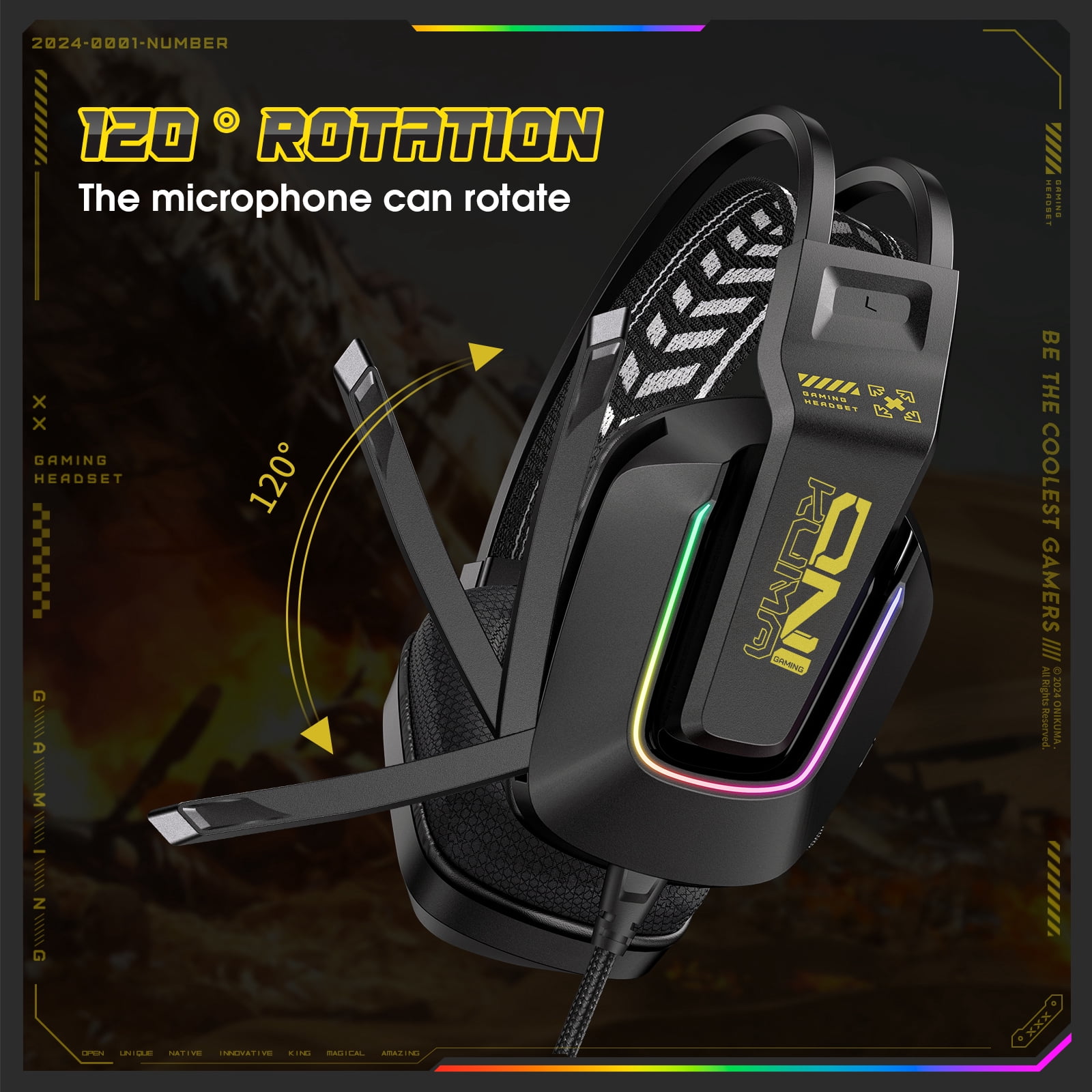 Gaming Headset with Mic for PS4 PS5 PC Xbox One Switch,Gamer Headphones Video Game Computer Gaming Headsets with Noise Cancelling Microphone Gaming Head Set Laptop Accessories,Black