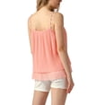 thumbnail image 3 of INSPIRE CHIC Tank Tops for Women's Double-Layer Pleated Ruffle Summer Spaghetti Strap Top, 3 of 5
