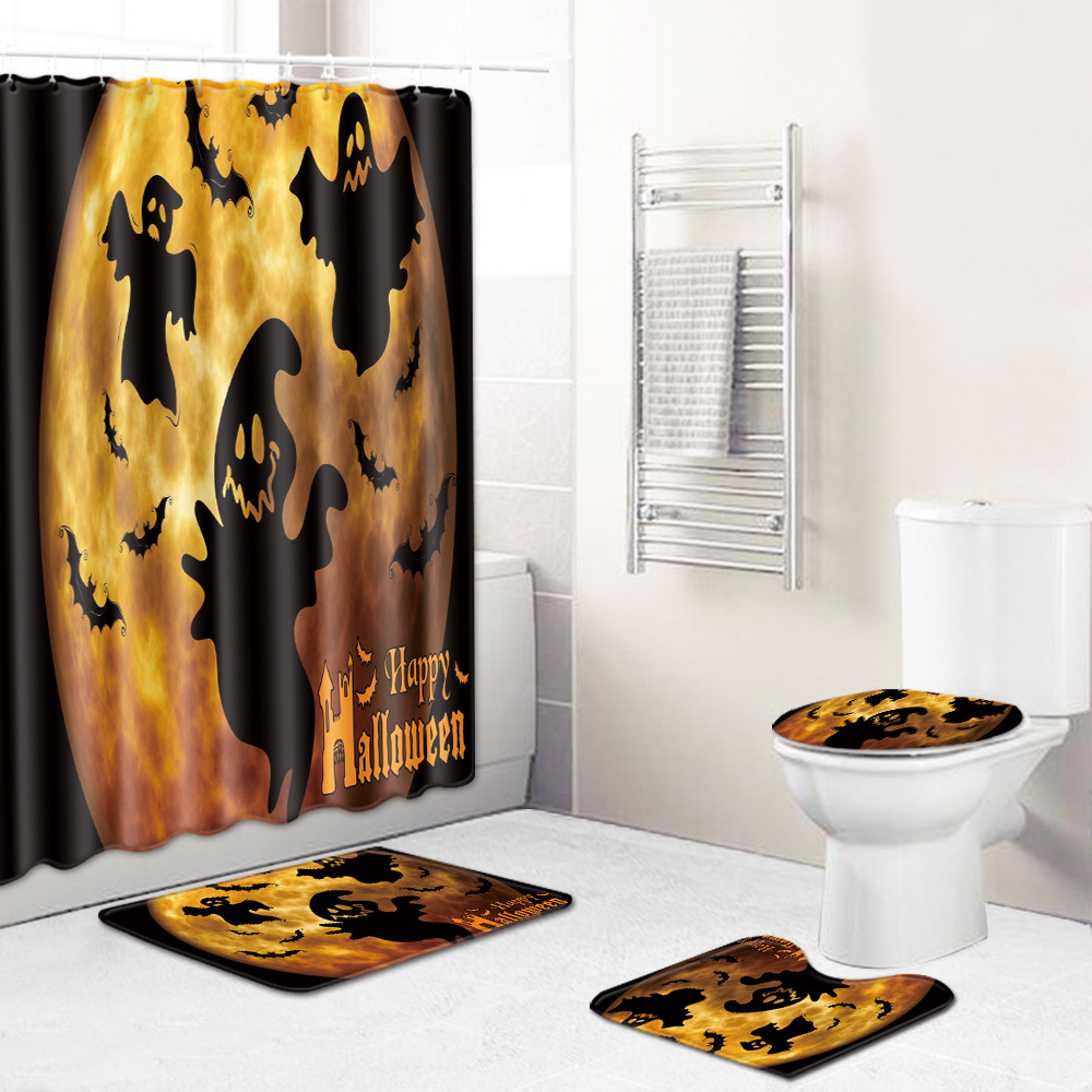 Haunted House Halloween Shower Curtain Sets