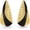18K gold-plated, Black, variant on SNGIA 18K Gold Plated Enamel Triangle Stud Earrings for Women, Geometric Statement Jewelry