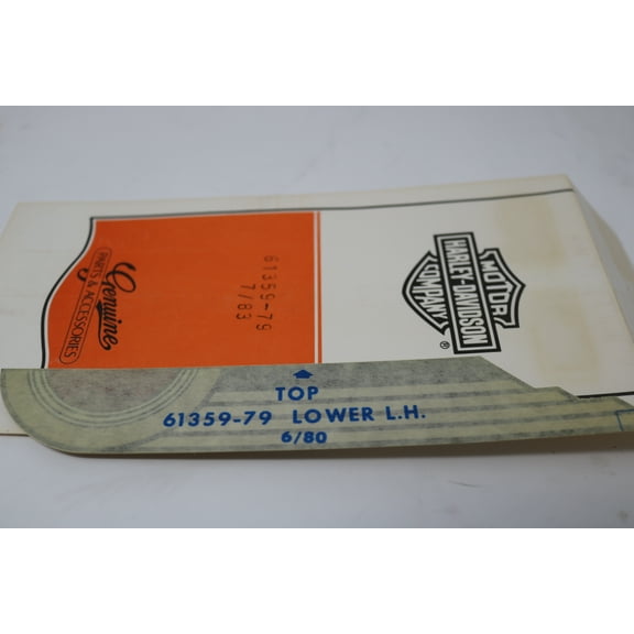 NEW OEM HARLEY FLH LOWER LEFT DECAL RED 61359-79