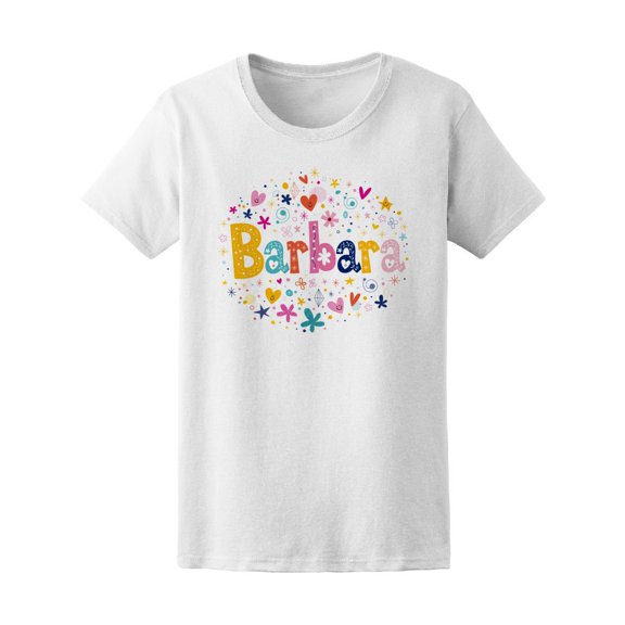Barbara Cute Colorful Flowers Tee Women's -Image by Shutterstock