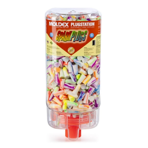 Moldex SparkPlugs PlugStation Earplug Dispensers, 500 Pairs/Dispenser