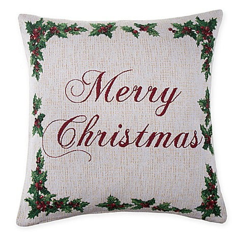 Spencer N Enterprises Make Your Own Pillow Holly Script Square Spencer N Enterprises Make Your Own