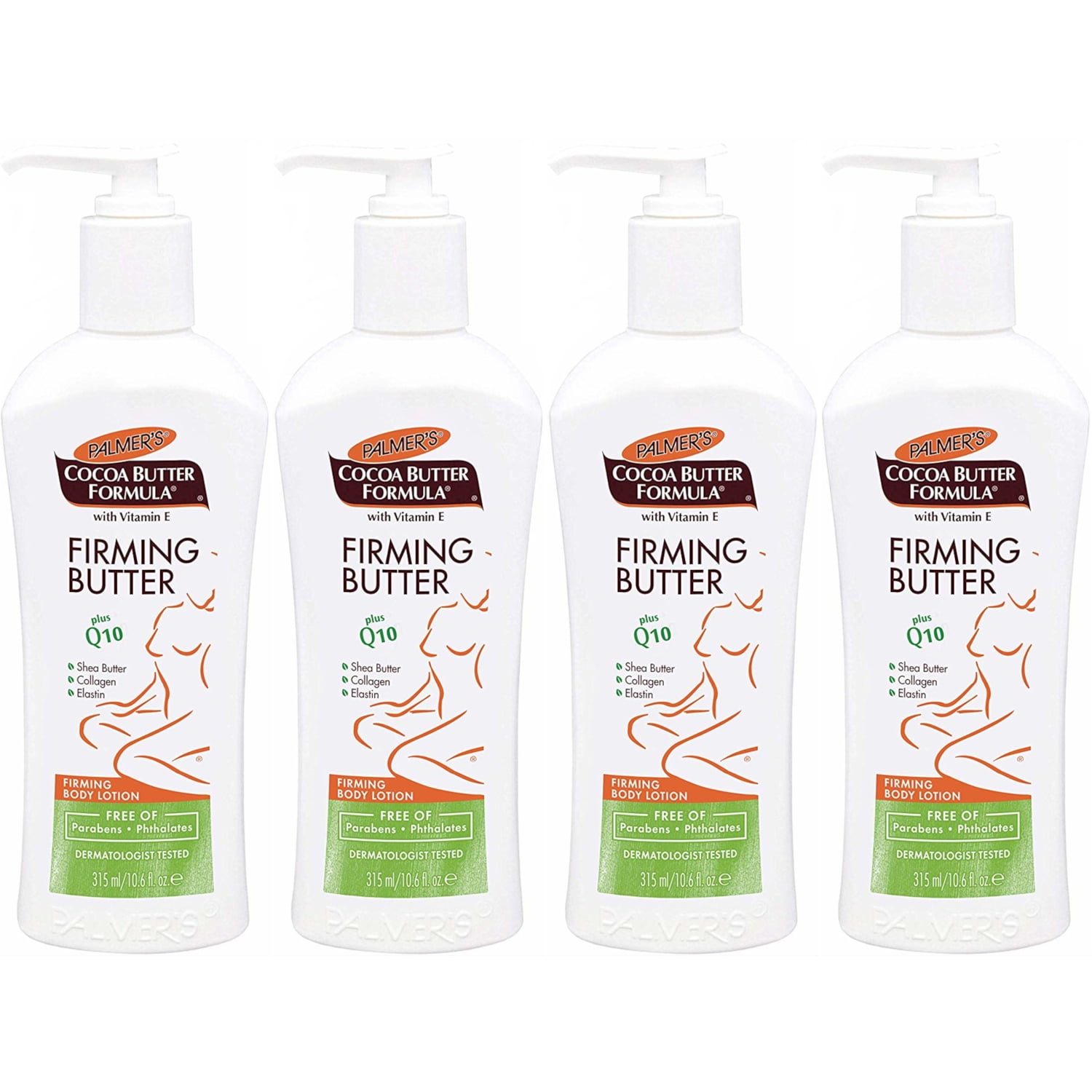 4 Pack Palmer's Cocoa Butter Formula Firming Butter Pump 10.6oz Each