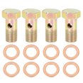 thumbnail image 1 of Unique Bargains 4 Sets M10x1.0mm Car Metric Thread Banjo Bolts Brake Fitting Adapter with M10 Washers, 1 of 6