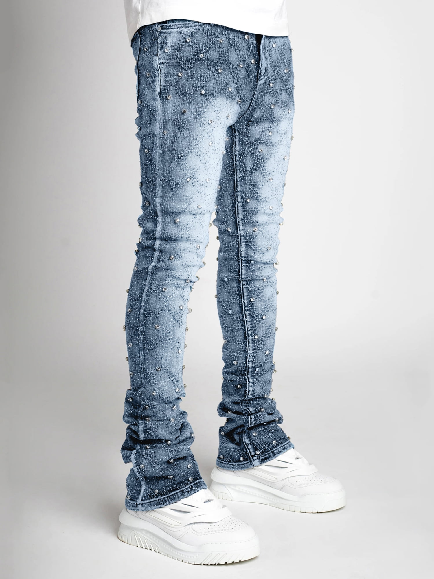 【SATIIIZ】Cuel Cloud Denim Pants SATIIIZ】Cuel Cloud Denim Pants Purple Brand Special Buy