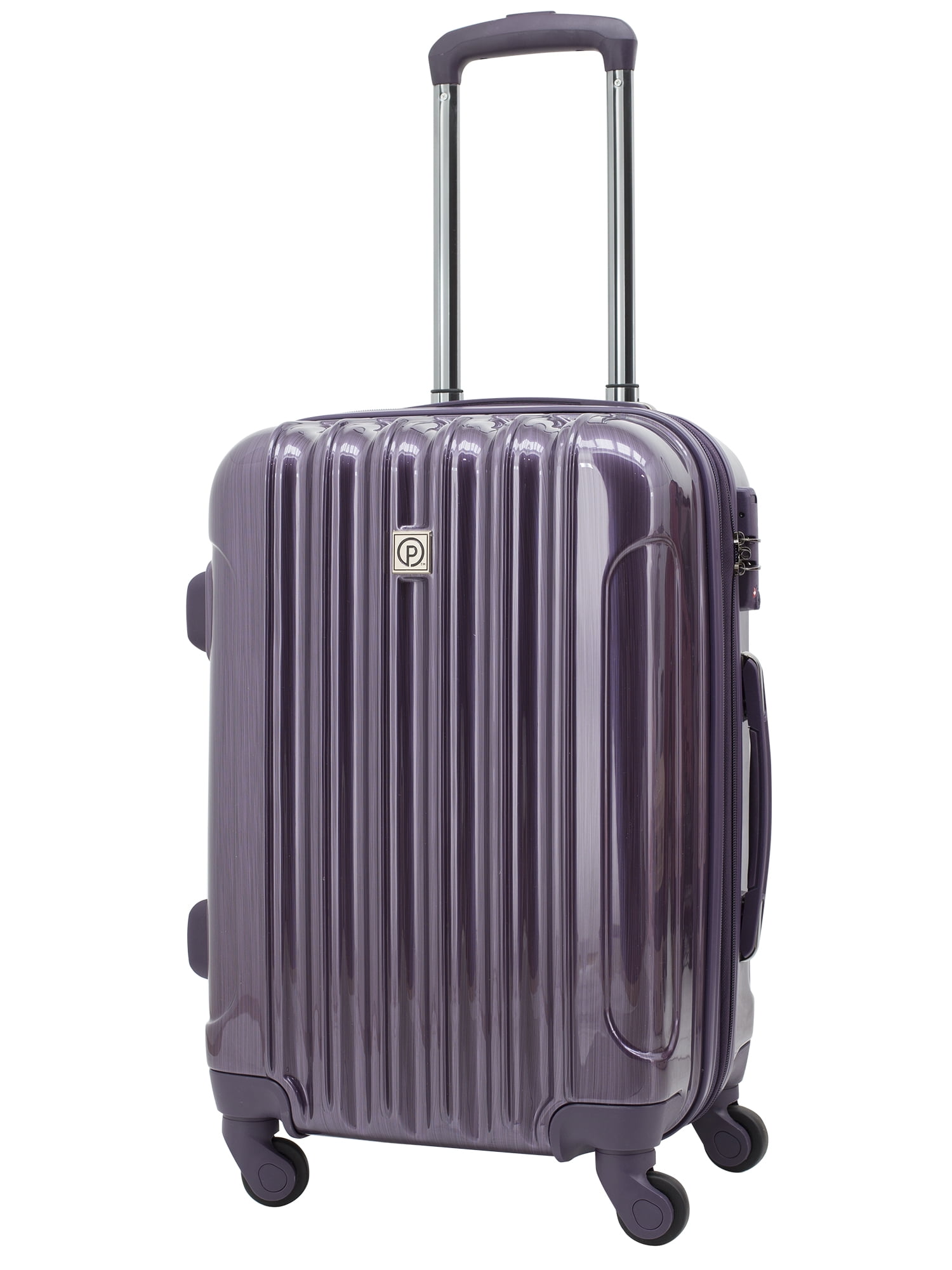 Protege Briarleigh Rolling Upright Carry On Luggage Purple Walmart Com