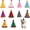 Mini 2.5 Inch 10pcs, variant on 5 count Christmas Hats Cute Cats Party Hats Pet Set Dogs Santa Hats Puppies Kittens Accessories Costumes. (Small Christmas A)