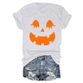 thumbnail image 5 of Landzoo Halloween Women'S Shirts Graphic Print Short Sleeve Crew Neck T-Shirt Party Loose Fit Women Tops Size M White, 5 of 5