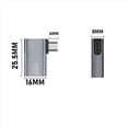thumbnail image 3 of 2X 4K OTG Cable Adapter Power Supplied Micro-USB to USB with Angle Design. Suitable for Tablet, TV(Right),2 x 4K OTG Cable Adapter,Silver, 3 of 3