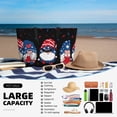 thumbnail image 5 of Daiia Three Gnome Independence Day Beach Travel Bag - Water-Resistant Beach Bag, Lightweight Tote with 7 Pockets for Women and Men - Gym,Pool,Camping,Reusable Grocery Bag, 5 of 7