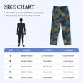 thumbnail image 4 of Wukai Vintage Compass Mens PJ Pajama Pants|Sleepwear Plaid PJs with Pockets|Men's Lightweight Open-Hem Lounge Pants-XX-Large, 4 of 6