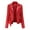 Red-Coat, variant on Qetyuw Womens Faux Leather Crop Jacket Long Seeve Moto Casual Jackets Full Zip Up Stand Colllar Coat Outerwear
