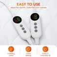 thumbnail image 6 of Vccoem Queen Heated Mattress Pad, Electric Mattress Pad with 9 Heat Settings & 4 Auto Off Timers, Fast Heating, Machine Washable, White, 6 of 7