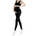 thumbnail image 3 of Avtoify Seamless Maternity Leggings With Large Pockets Summer Pregnant for Women Belly Support Yoga Pants, 3 of 7