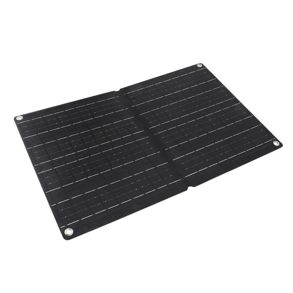 Folding Solar Panel, 12V Solar Charger Kit High Efficiency Dual USB IP68 Waterproof Monocrystalline Safe Charging for Tablet for Car for Camping