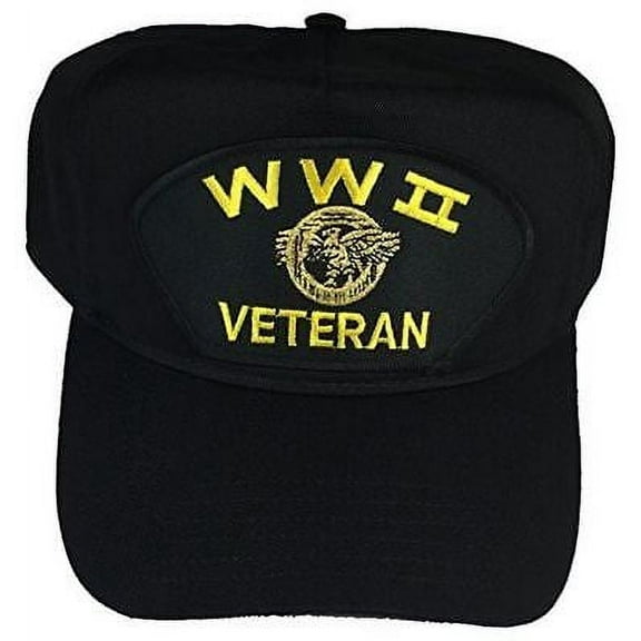 WWII WORLD WAR TWO 2 VETERAN W/ RUPTURED DUCK HAT CAP HONORABLE DISCHARGE