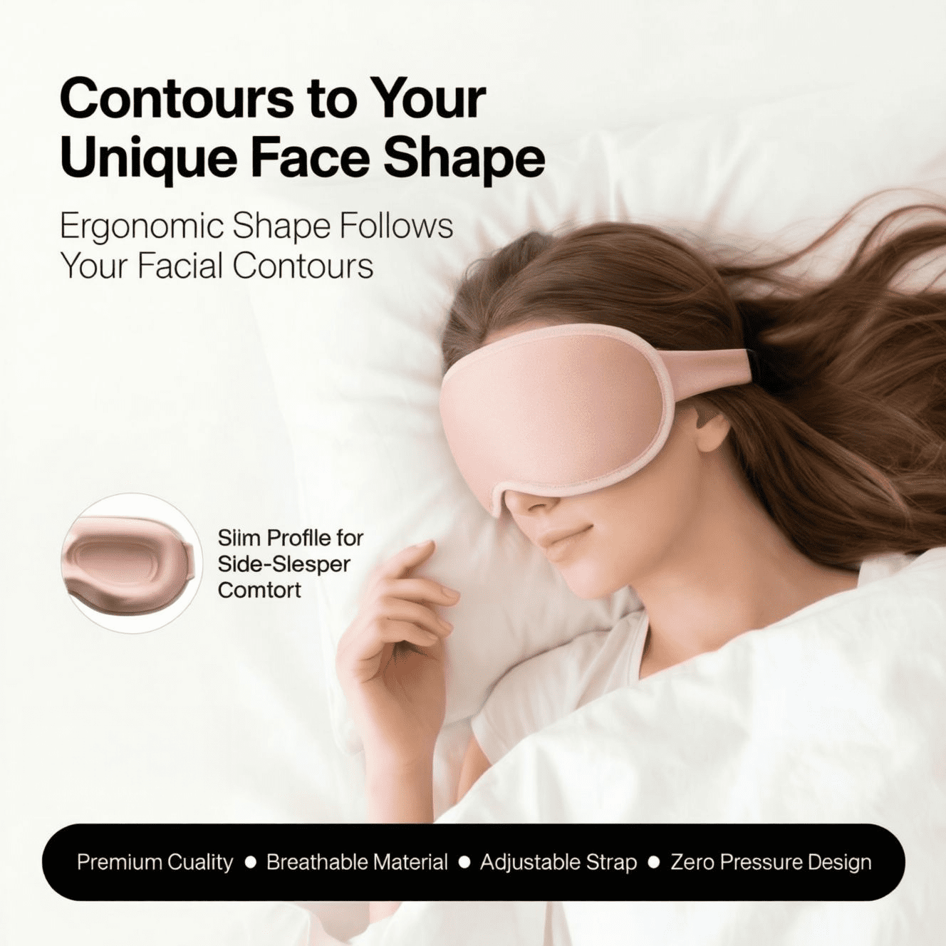 FACEMOON 2 Pack Adult Weighted Sleep Mask – Memory Foam Comfort Design | 99% Light Blocking Zero Pressure | Lash Extension Safe for Travel