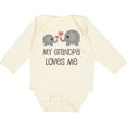 thumbnail image 3 of Inktastic My Grandpa Loves Me Boys or Girls Long Sleeve Baby Bodysuit, 3 of 5