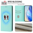 thumbnail image 3 of Compatible with Samsung Galaxy S25 Edge Wallet Case with RFID Blocking Credit Card Holder, PU Leather Folio Flip Kickstand Protective Shockproof Cover Women Men for Samsung Galaxy S25 Edge - Mint, 3 of 11