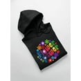 thumbnail image 3 of Hippie Flower Power Hoodie Women -Image by Shutterstock, Female x-Large, 3 of 4