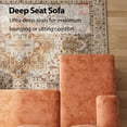 thumbnail image 6 of 111 Inch U Shaped Sectional Sofa with Double Chaise, Large Lounge Design Modular Couch for Living Rooms and Apartments, Brown, 6 of 7