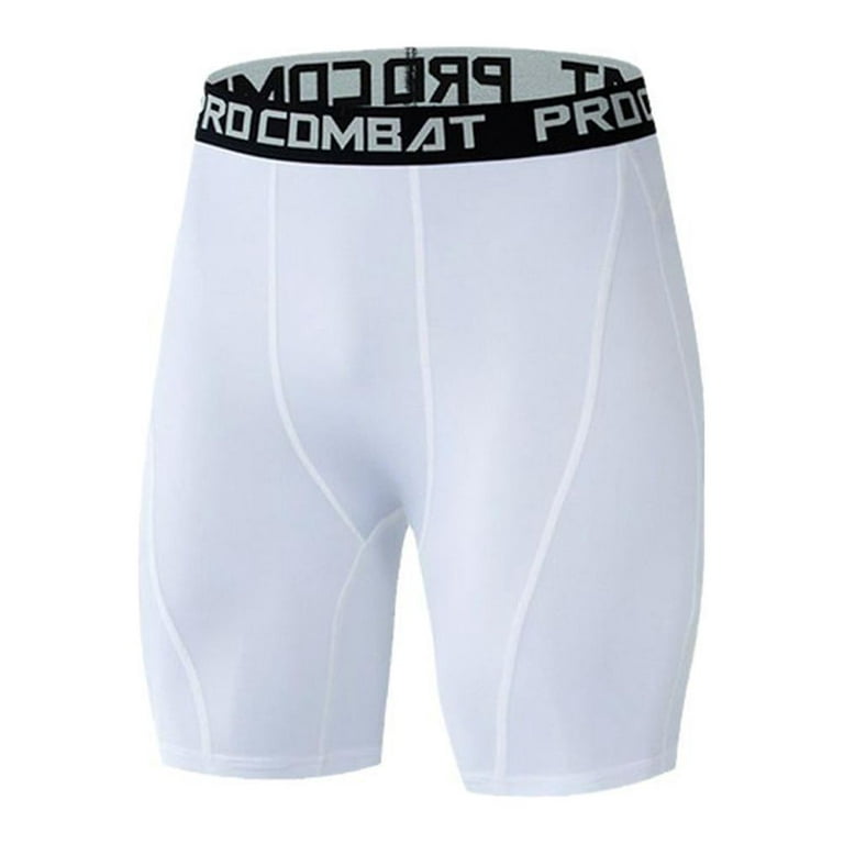 CompressionZ Men's Compression Pants & Shorts Bundle (Green/White, Medium)