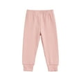 thumbnail image 2 of Baby Girls Sweatpants Athletic Workout Leggings Kids Clothes Cotton Pull On School Uniform Casual Elastic Waist Cargo Pants Pink 5-6 Years, 2 of 6