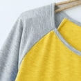 thumbnail image 6 of Girls Tops Casual Long Sleeve Raglan Sleeve T Shirts Crewneck Tunic Kids Color Block Top Size 10 Y-11 Y, 6 of 7