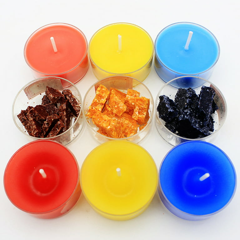 Handmade Candle Dye DIY Vegetable Candle Dye Chips Safe Natural Scented Candle  Making Dye Block for Beeswax Jelly Wax 