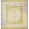 thumbnail image 1 of Unique Loom 3131294 8 x 8 ft. Olwen New Classical Square Rug, Light Green, 1 of 1
